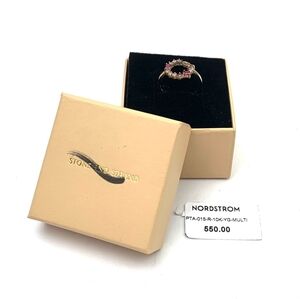 STONE AND STRAND Pink Power Open Circle Ri…